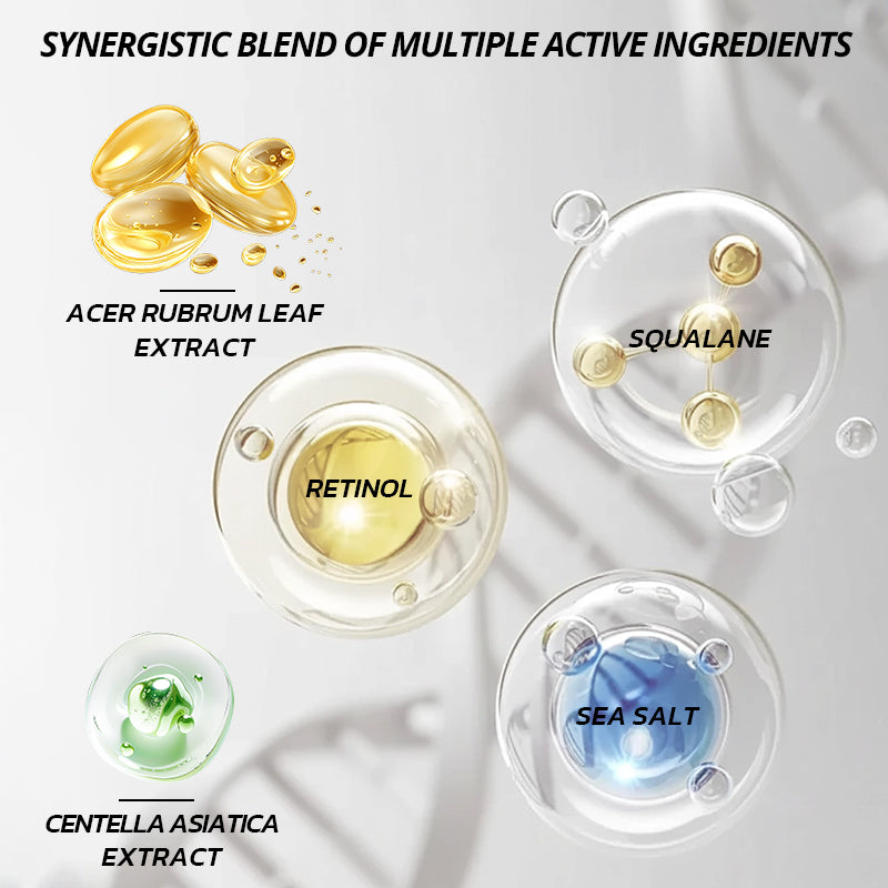 PORCOPE 4-Step Skincare Set Fine Line Care Hydration Cleanser Toner Retinol Cream Eyecream