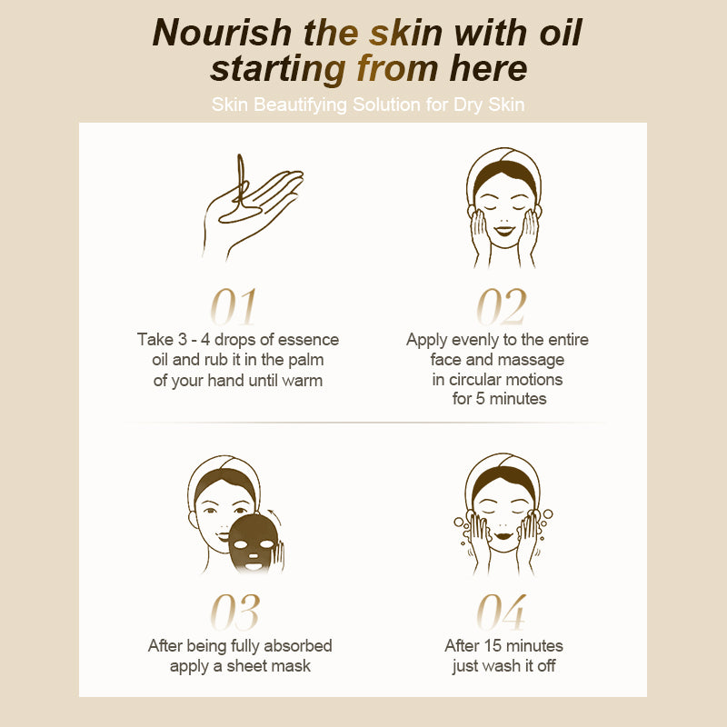 Porcope Dual Essence Massage Oil Advanced moisturizingnourish the skin andreverse aging with oil 30ml