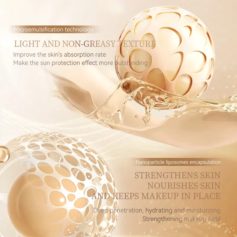 PORCOPE Lightweight Foundation Long-Lasting 24H Waterproof Sweatproof Natural Coverage SPF30+ PA++