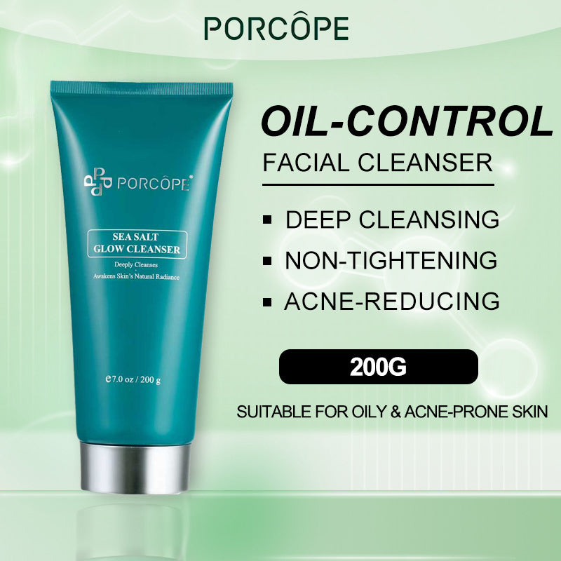 PORCOPE·Facial cleanser oil control cleansing grease soft skin refreshing time sea salt cleanser