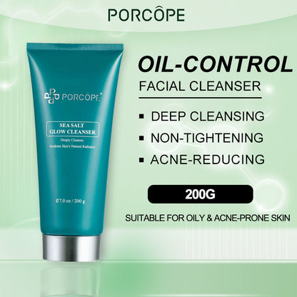PORCOPE·Facial cleanser oil control cleansing grease soft skin refreshing time sea salt cleanser