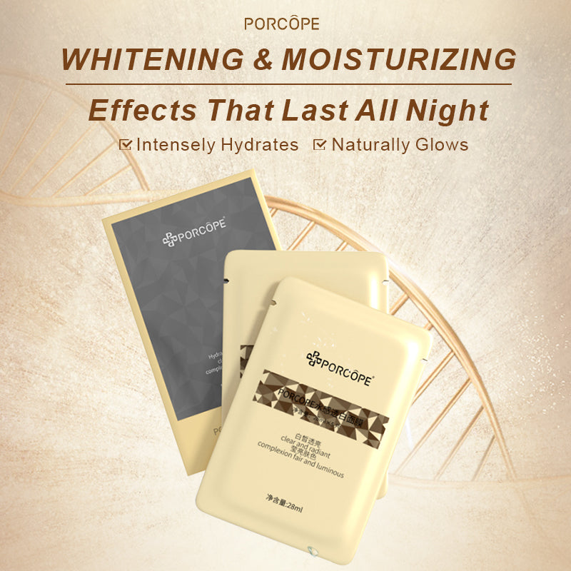 PORCOPE Niacinamide Brighten Moisturizing Sheet Mask-28gx5 EA, Improve Dryness and Roughness,Moisturize,Brighten