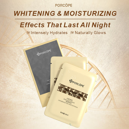 PORCOPE Niacinamide Brighten Moisturizing Sheet Mask-28gx5 EA, Improve Dryness and Roughness,Moisturize,Brighten