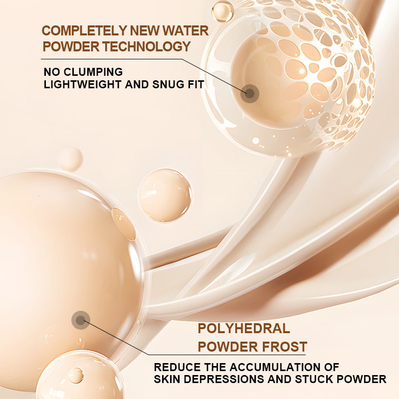 PORCOPE Small Silver Cap Liquid Foundation Modifies Pores and Blemishes, is Not Easy to Remove Makeup, Brightens Combination Dry and Oily Skin, Fits well Without Makeup 1.2fl.oz/35ml