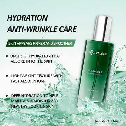 PORCOPE 4-Step Skincare Set Fine Line Care Hydration Cleanser Toner Retinol Cream Eyecream