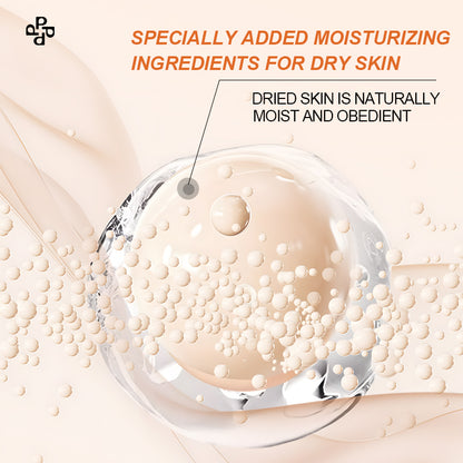 PORCOPE Small Silver Cap Liquid Foundation Modifies Pores and Blemishes, is Not Easy to Remove Makeup, Brightens Combination Dry and Oily Skin, Fits well Without Makeup 1.2fl.oz/35ml