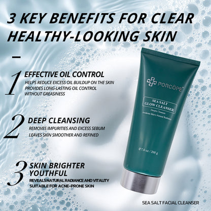 PORCOPR Hydrating Skincare Set Oil-Control Cleanser, Moisturizing Toner &amp; Deep Hydration Cream