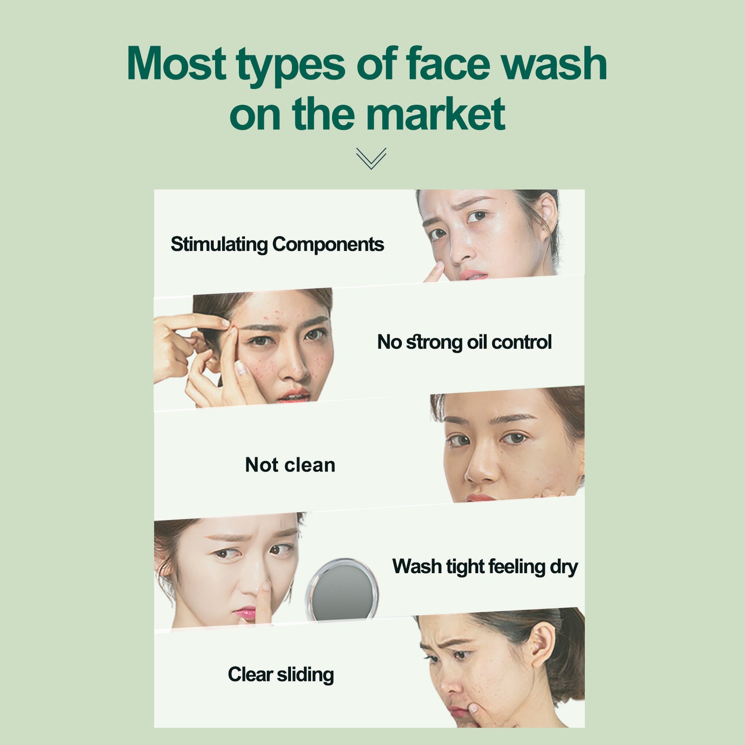 PORCOPE·Facial cleanser oil control cleansing grease soft skin refreshing time sea salt cleanser