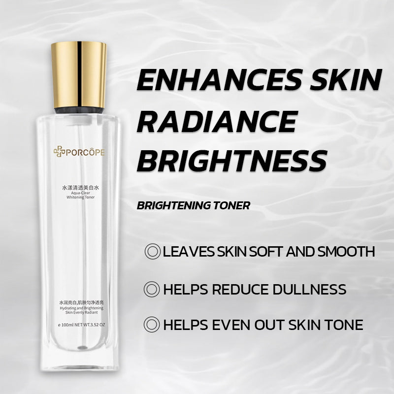 PORCOPE Whitening Skincare Set Cleanses Oil Control Cleanser Moisturizes Toner Brightening Serum