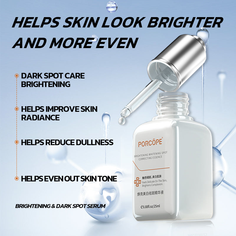 PORCOPE Whitening Skincare Set Cleanses Oil Control Cleanser Moisturizes Toner Brightening Serum