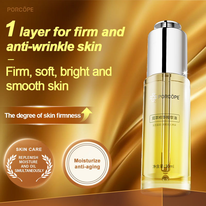 Porcope Dual Essence Massage Oil Advanced moisturizingnourish the skin andreverse aging with oil 30ml