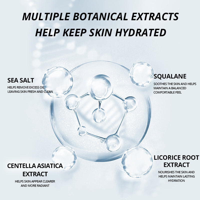 PORCOPR Hydrating Skincare Set Oil-Control Cleanser, Moisturizing Toner &amp; Deep Hydration Cream