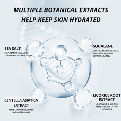 PORCOPR Hydrating Skincare Set Oil-Control Cleanser, Moisturizing Toner &amp; Deep Hydration Cream